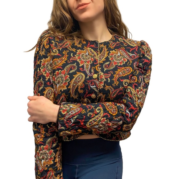 Vintage Custom Michelle Stuart Quilted Jacket - Picture 2 of 6